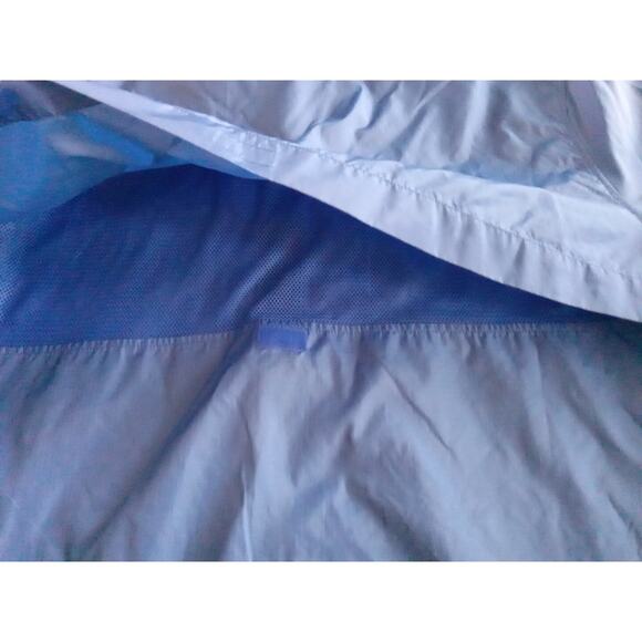 VINTAGE Eddie Bauer EB TEK Zip Hooded Jacket Adult XL Blue Rain Wind - Picture 7 of 11